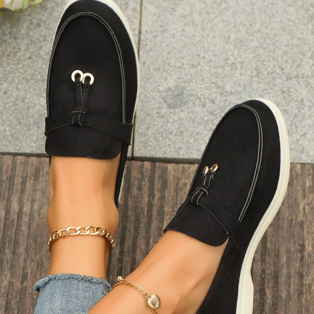 Casual Round Toe Slip-Ons