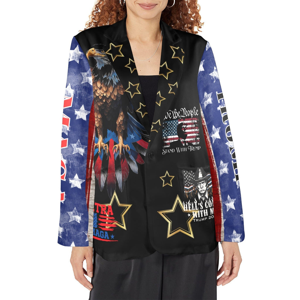 Baha Ranch Ultra Maga Trump Womens Blazer
