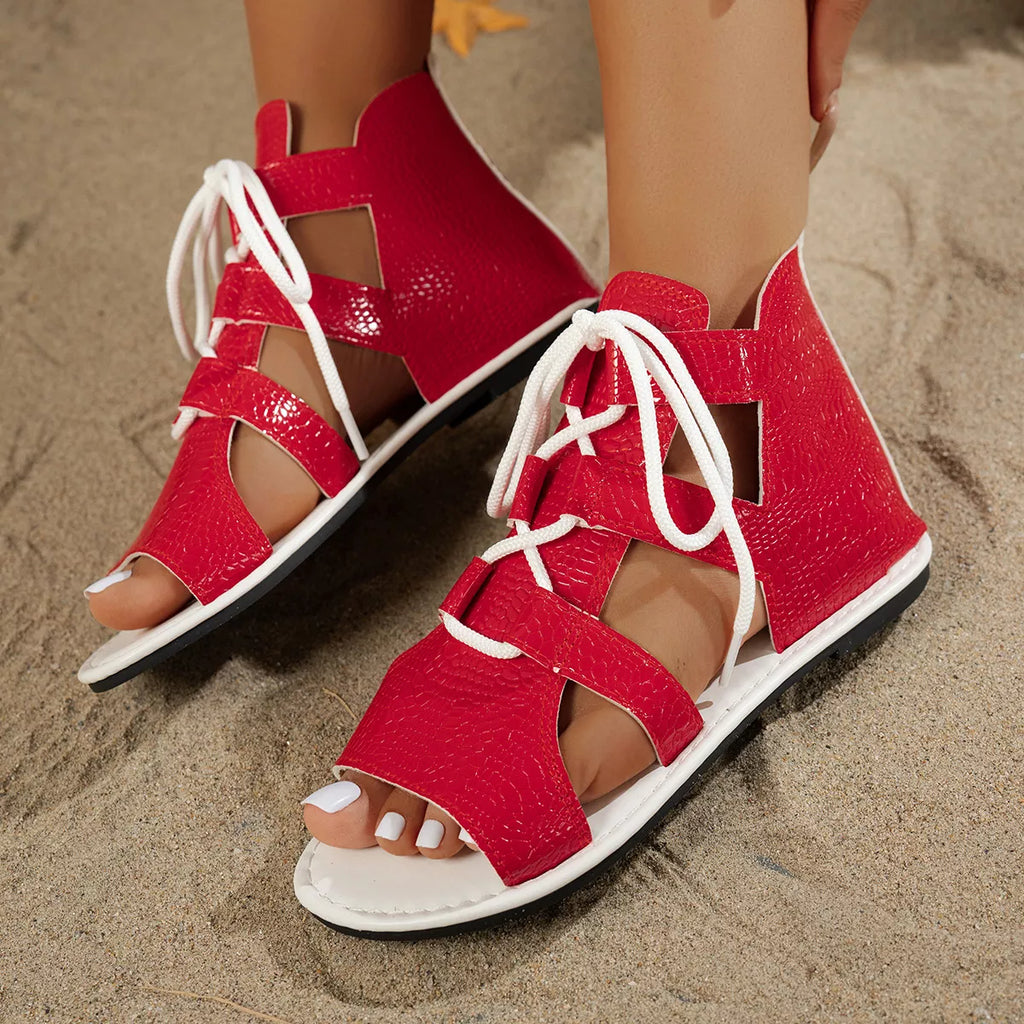 Open Toe Flats Sandals