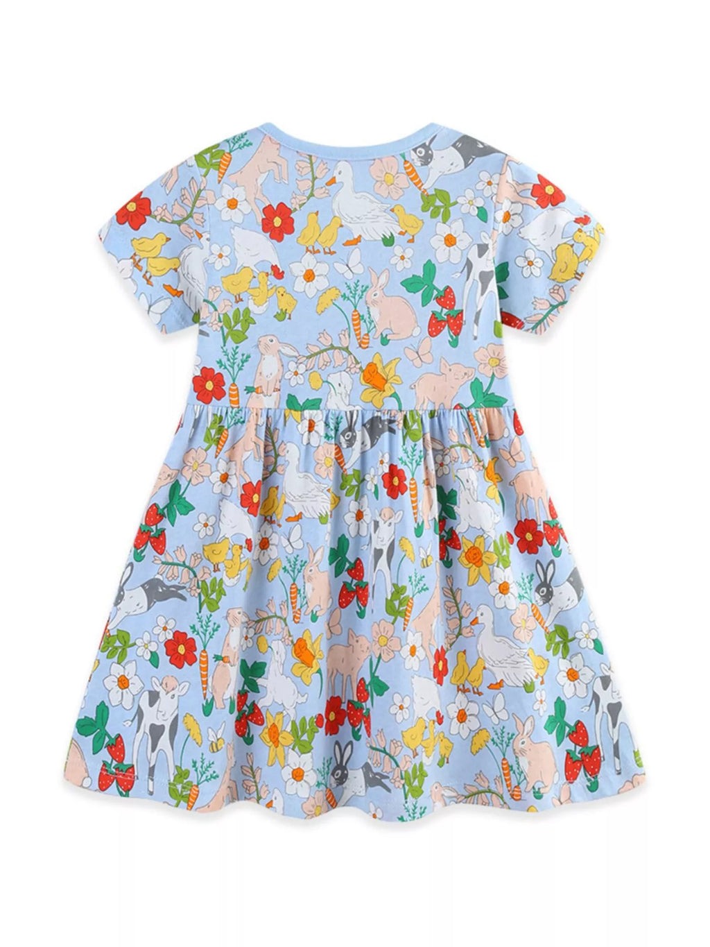 Children's Cartoon Animal Print Casual Dress