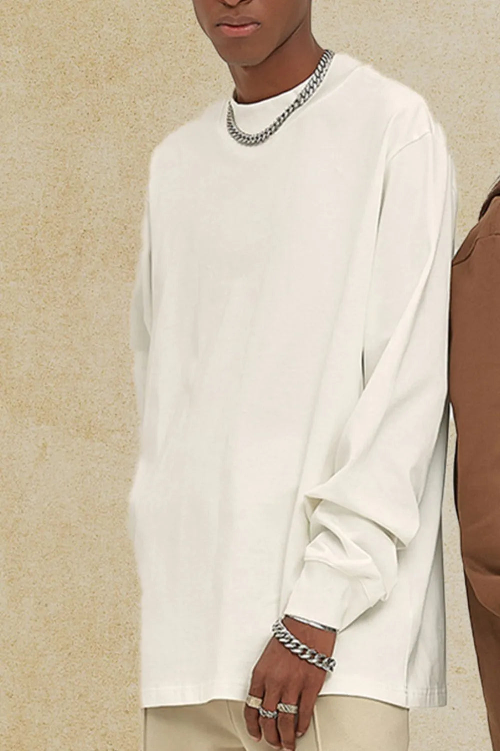 Men's Round Neck Long Sleeve T-Shirt