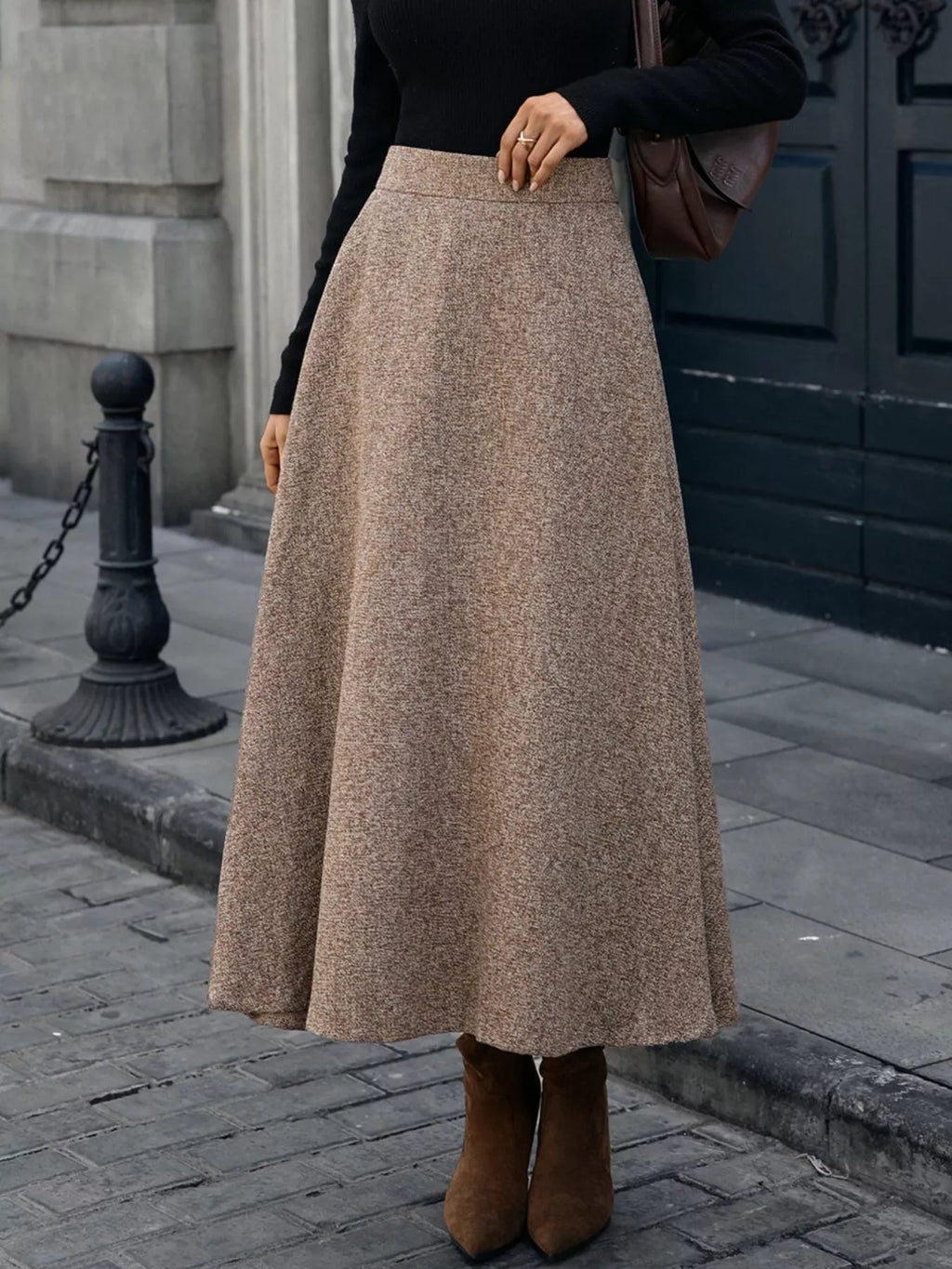 A-Line Midi Skirt