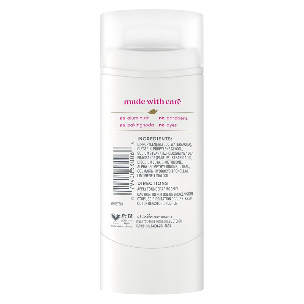 Dove Deodorant Stick Dragon Fruit Fizz for 72 Hour Odor Protection Aluminum Free 2.4 oz