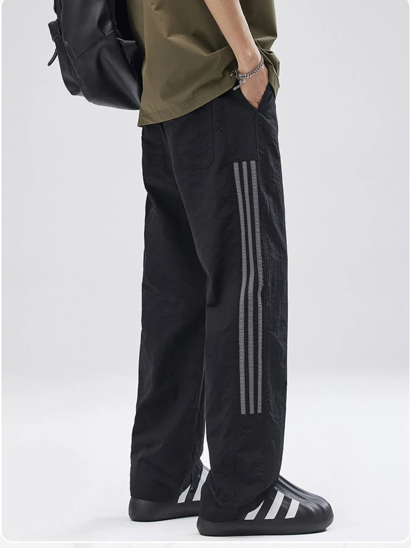 Men's Full Size Casual Loose Fit Drawstring Pants Plus Size