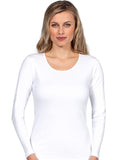 MaRe Premium Quality 100% Brushed Cotton Women's Long Sleeve T-Shirt S - XXL Made in Italy (572)