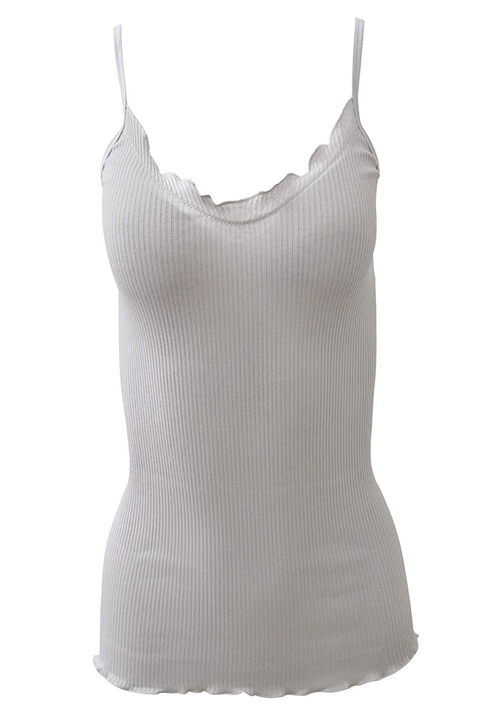 BASIC COTTON Free Spirit Premium Quality 100% Cotton Women's Spaghetti Straps Top Made in Italy (601)