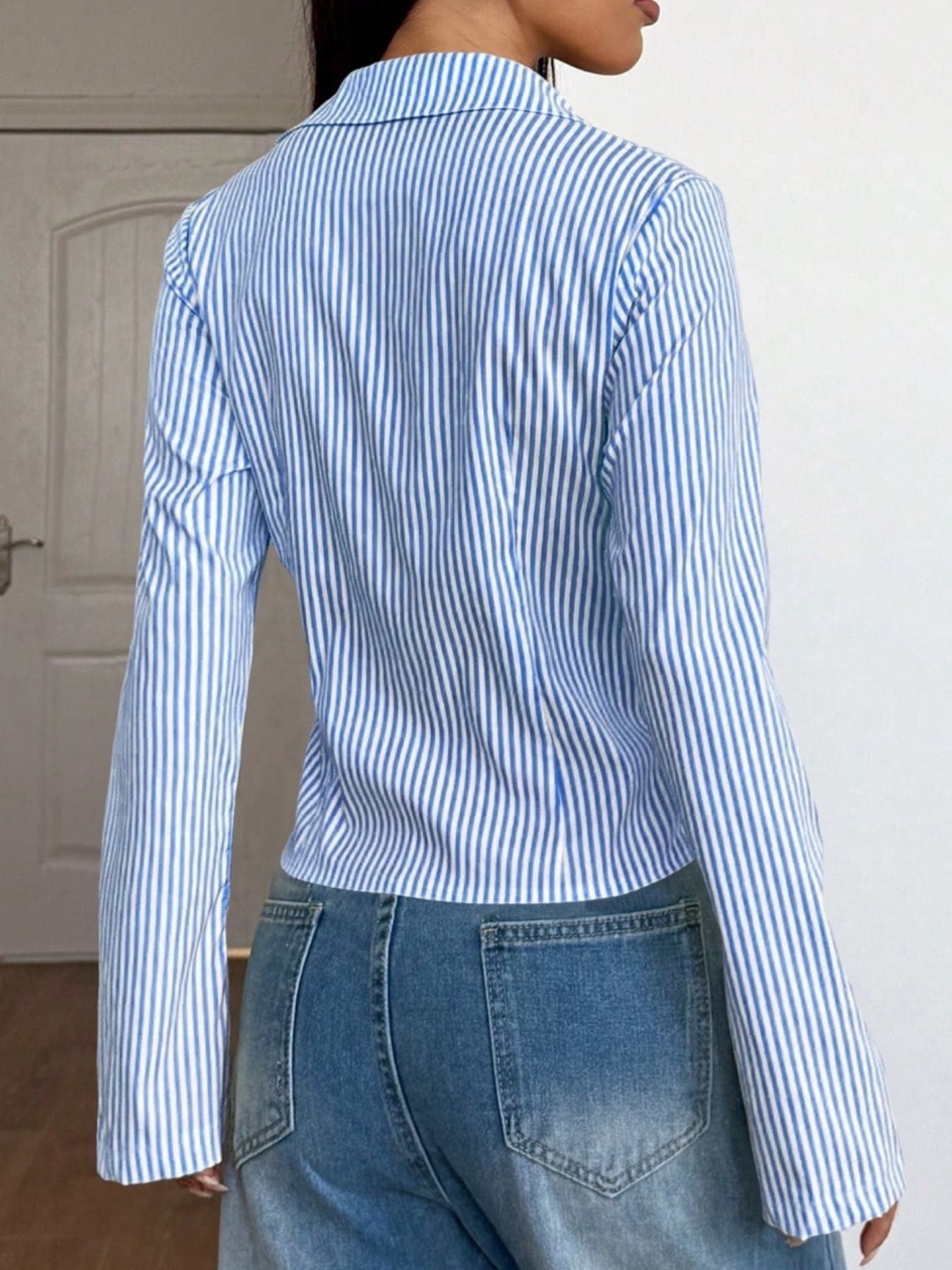 Striped Button-Down Slim Fit Shirt