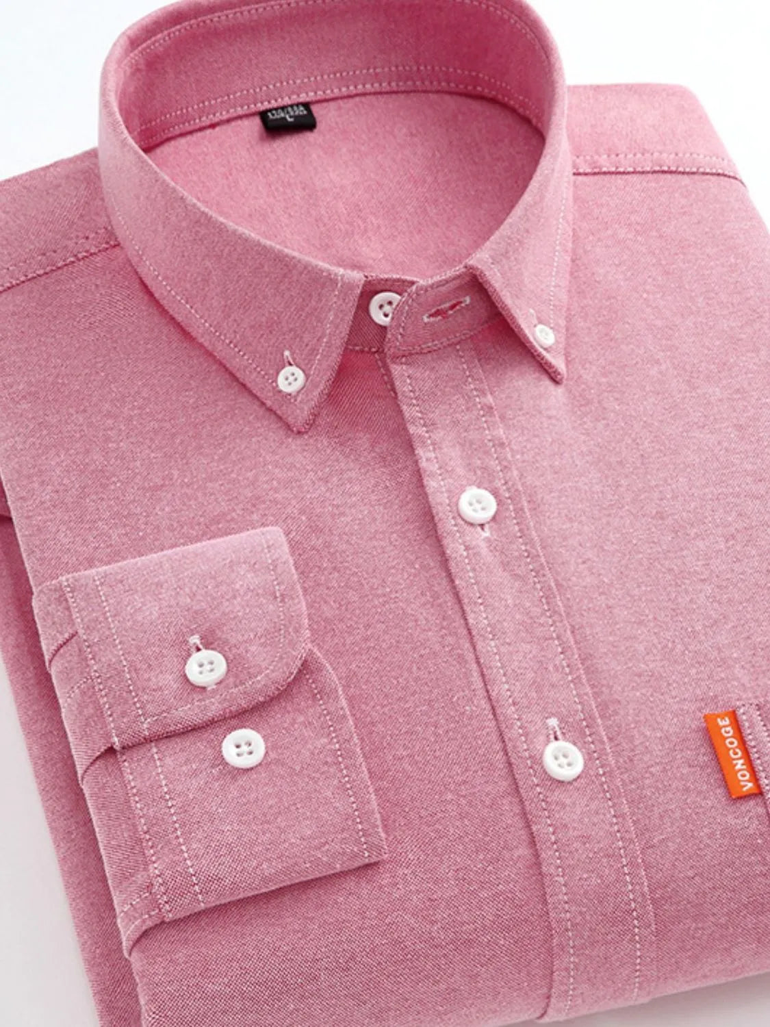 Men's Plus Size Button Down  Shirt with Chest Pocket
