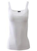 BASIC COTTON Free Spirit Premium Quality 100% Cotton Women's Tank Top. Proudly Made in Italy (616)