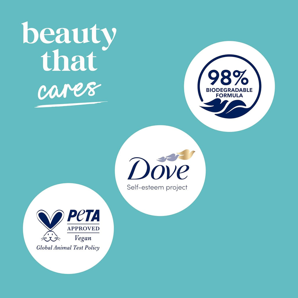 Dove Body Wash 3 Count Sensitive Skin For 24hr Lotion-Soft Skin Moisturizing Skin Cleanser Gentle Hypoallergenic Formula with No Sulfates No Parabens