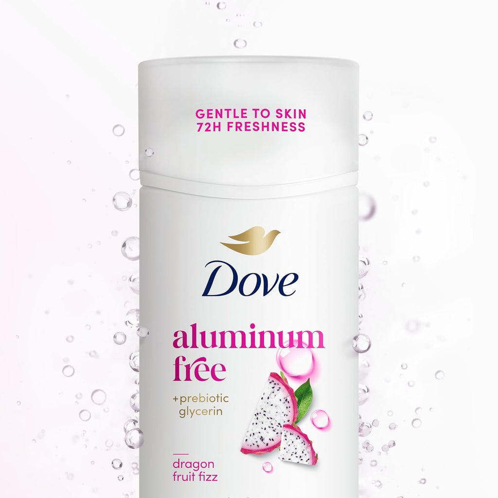 Dove Deodorant Stick Dragon Fruit Fizz for 72 Hour Odor Protection Aluminum Free 2.4 oz