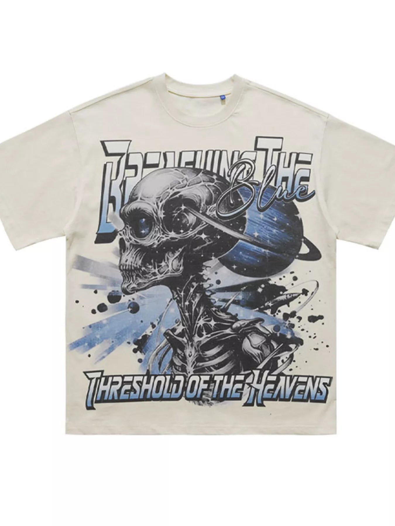 Men's Skull Graphic Round Neck T-Shirt