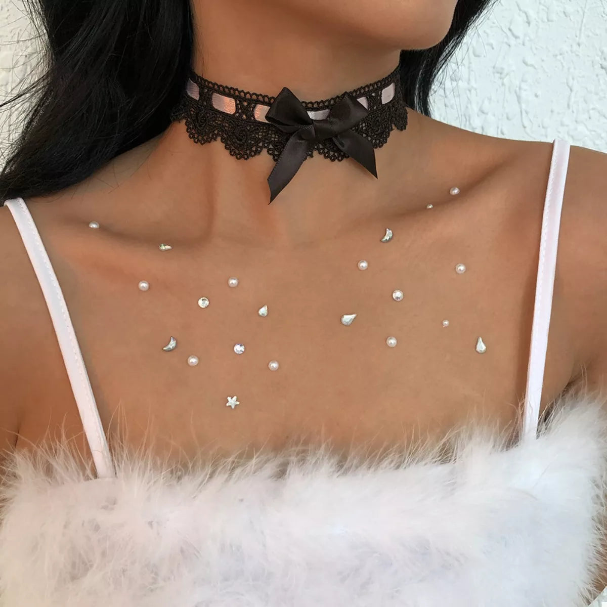 Lace Bow Choker Necklace