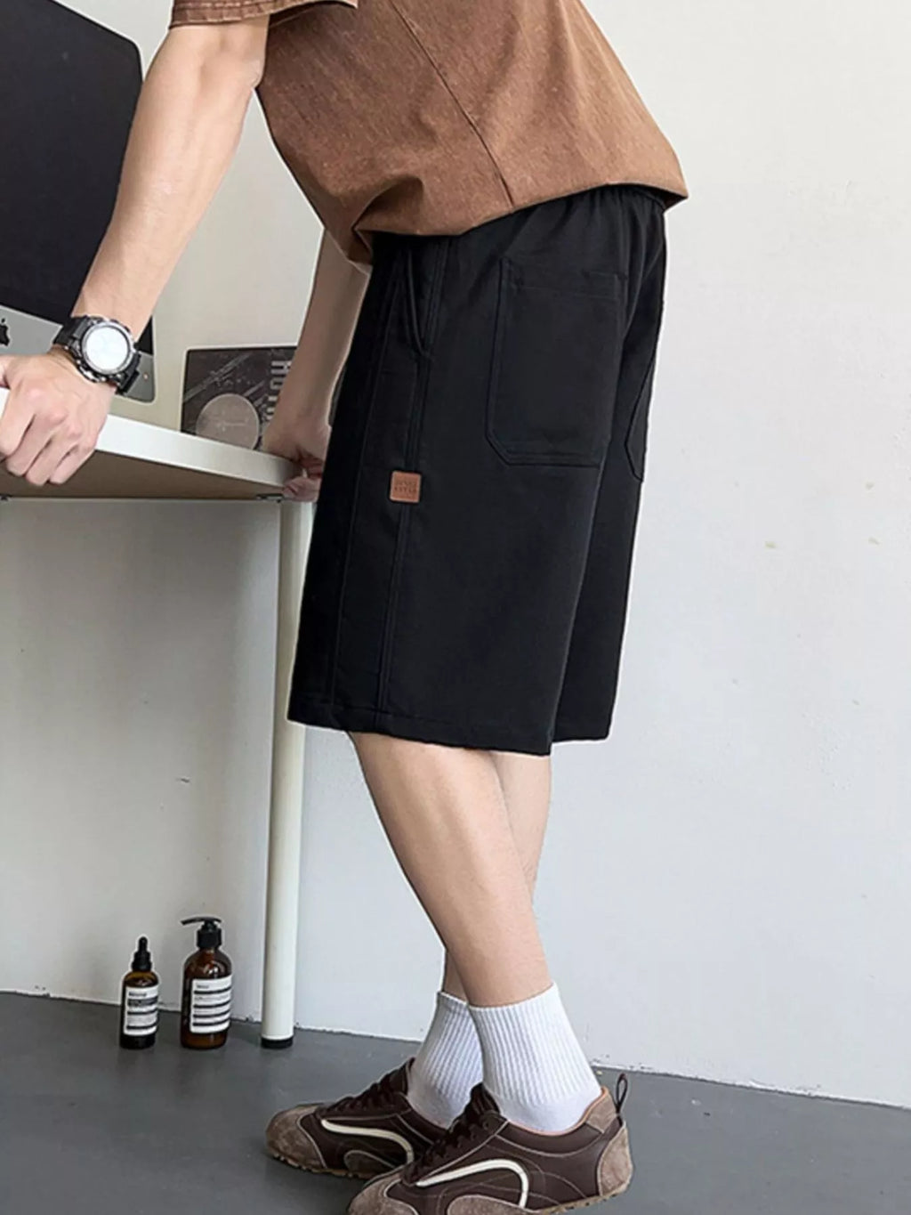 Men's Plus Size Casual Drawstring Shorts