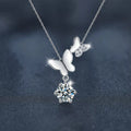 1 Carat Moissanite 925 Sterling Silver Pendant Necklace