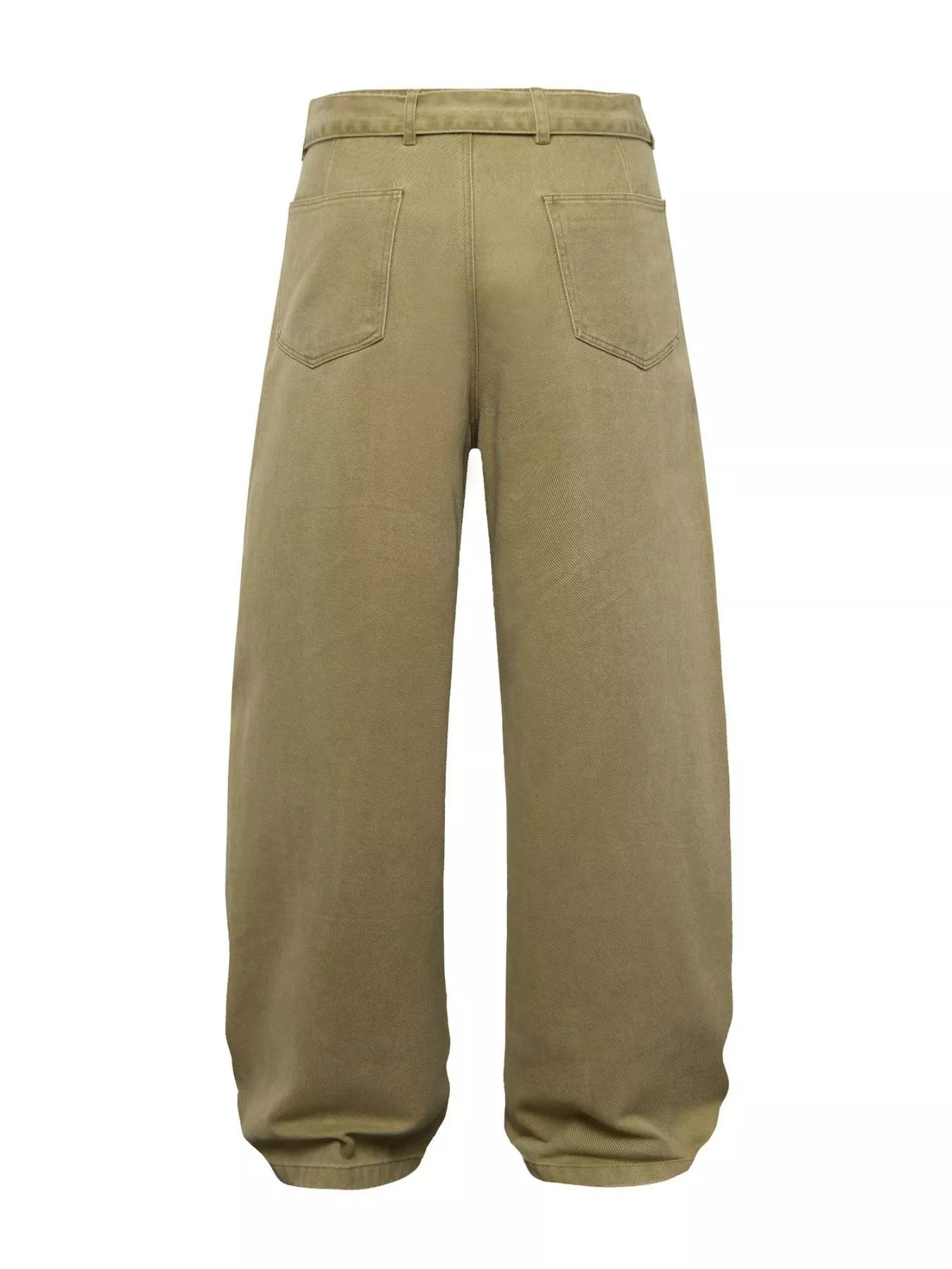Men's Belted Wide-Leg Cargo Pants