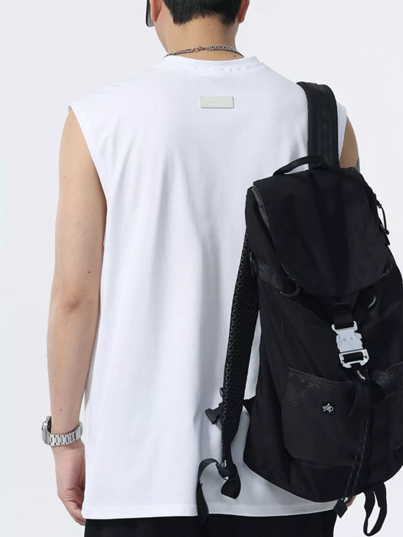 Men's Plus Size Round Neck Tank