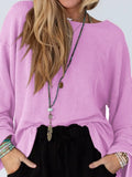 Cutout Back Long Sleeve T-Shirt