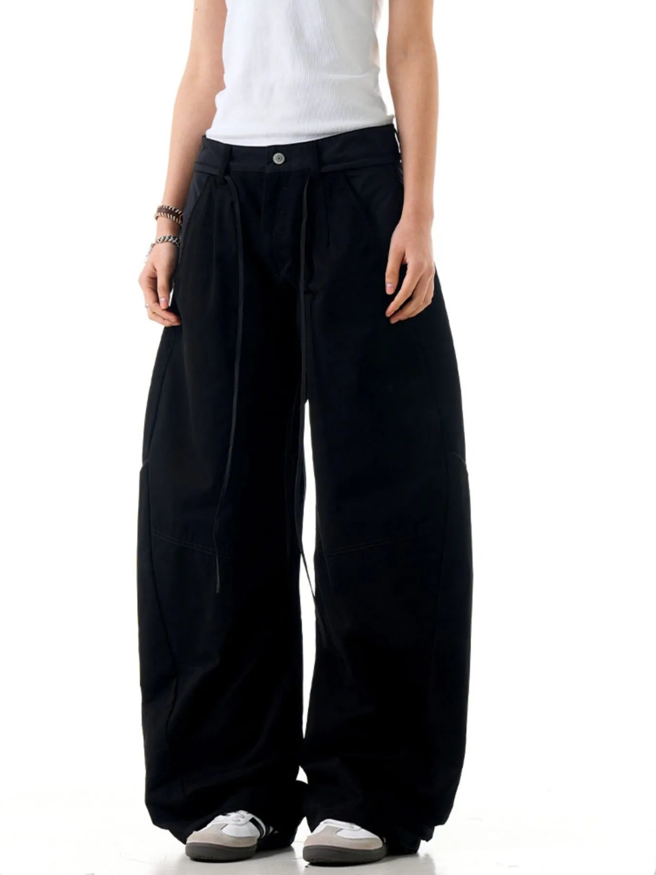 Men's Pocketed Wide Leg Pants