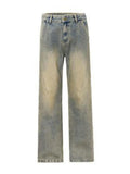 Men's Vintage Wash Straight Leg Jeans