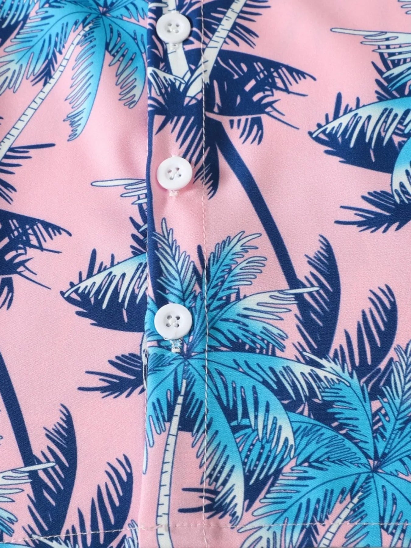 Children's Tropical Print Shirt and Shorts Set