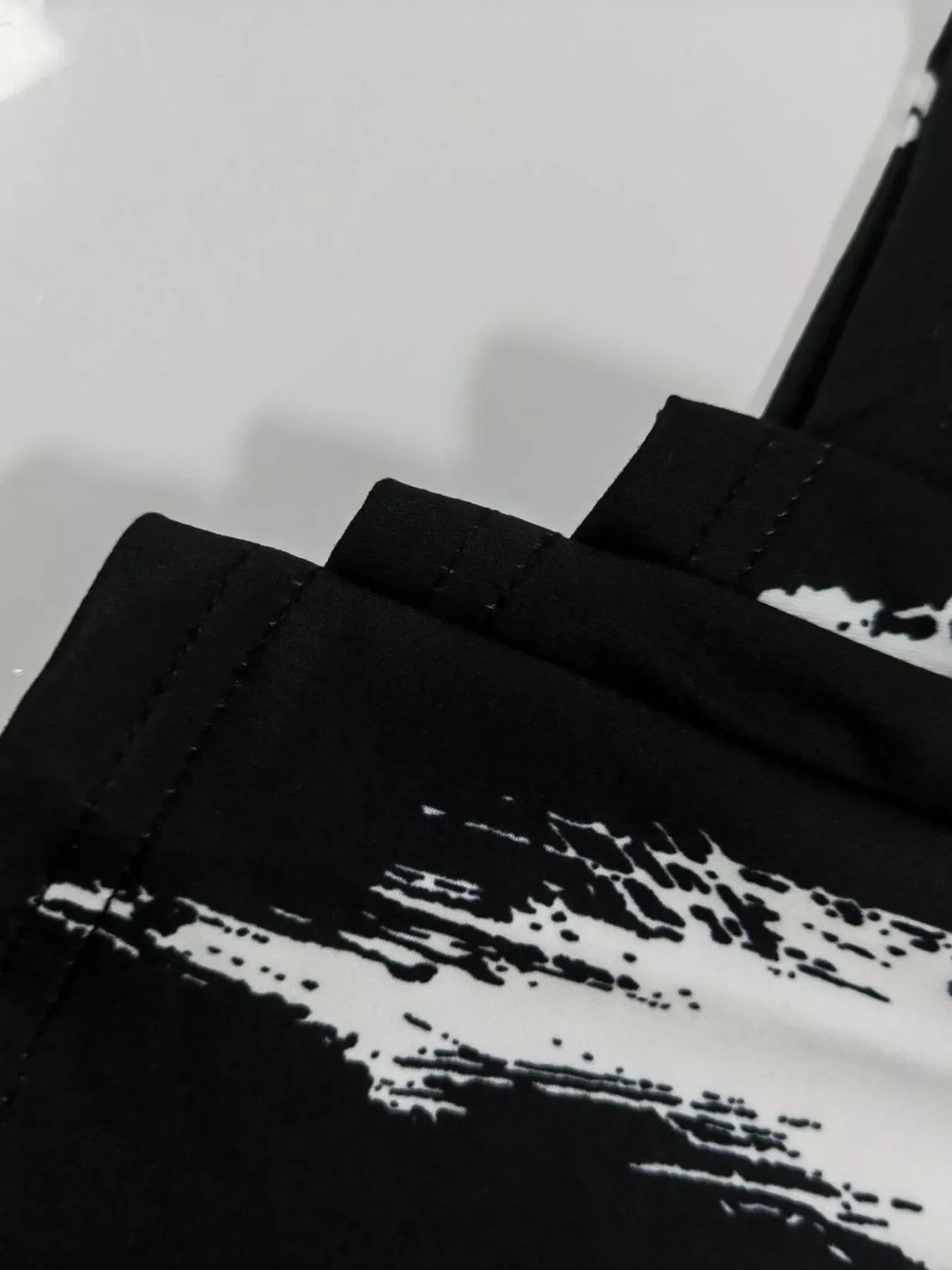 Abstract Print Sleeveless Top & Wide Leg Pants Set