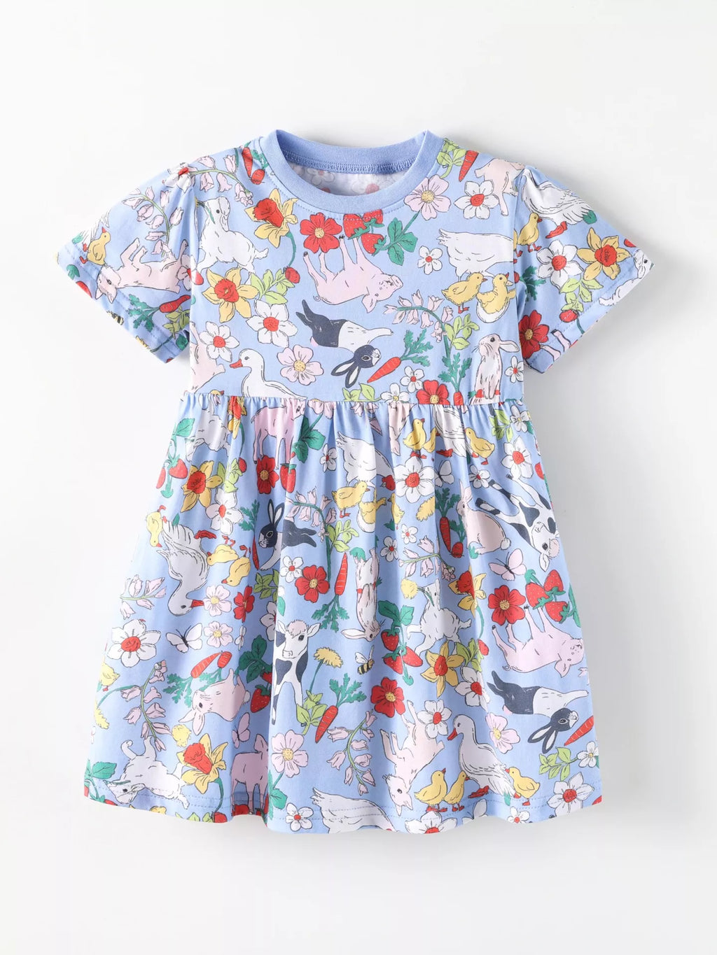 Children's Farm Animal Print Dress