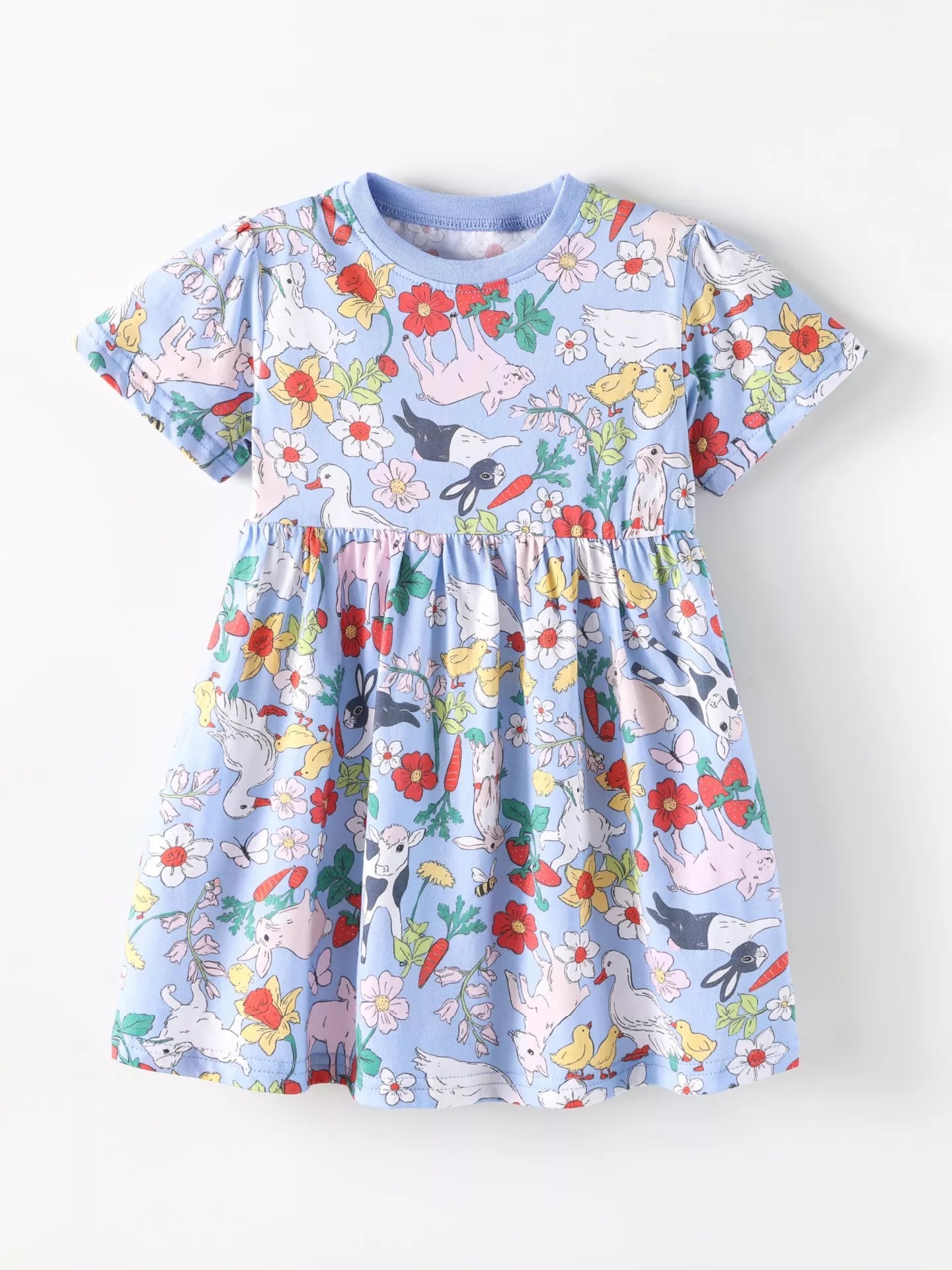 Children's Farm Animal Print Dress