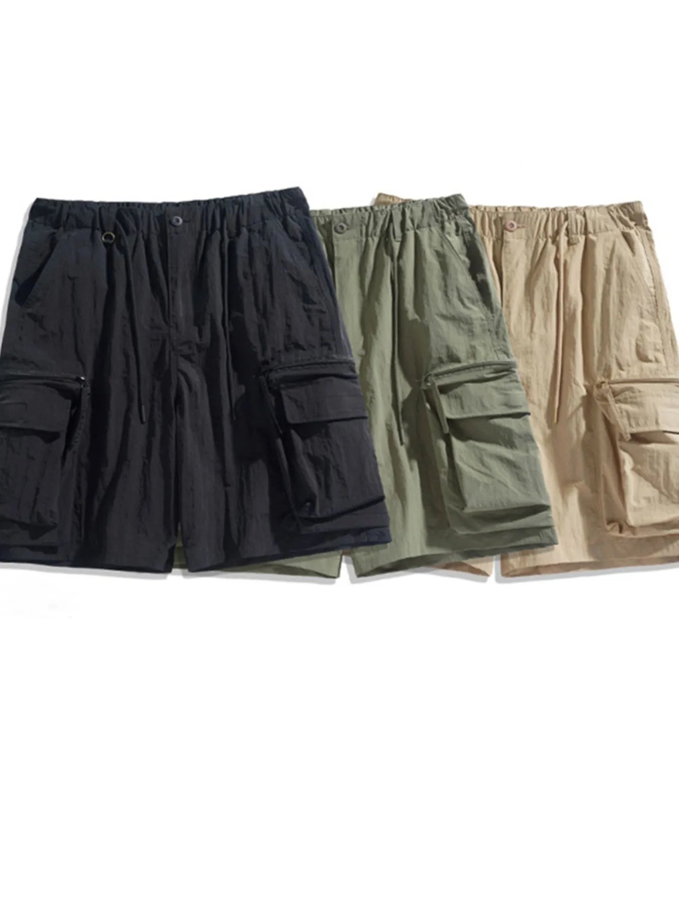 Men's Elastic Waist Cargo Short