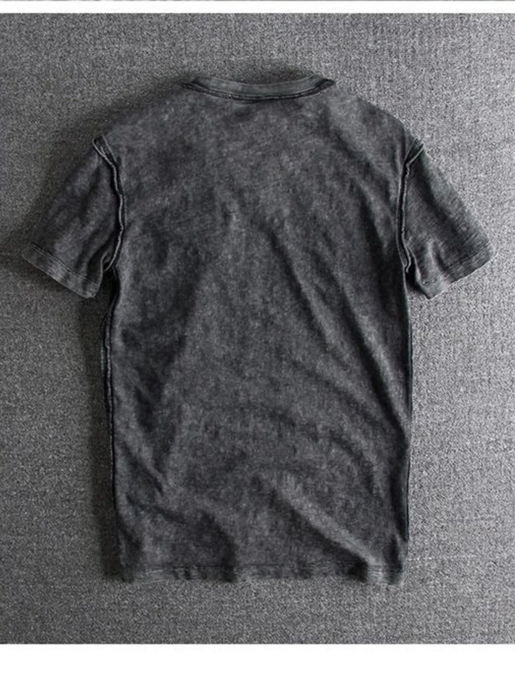 Men's Letter Round Neck Short Sleeve T-Shirt