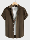 Men's Button Up Short Sleeve Shirt