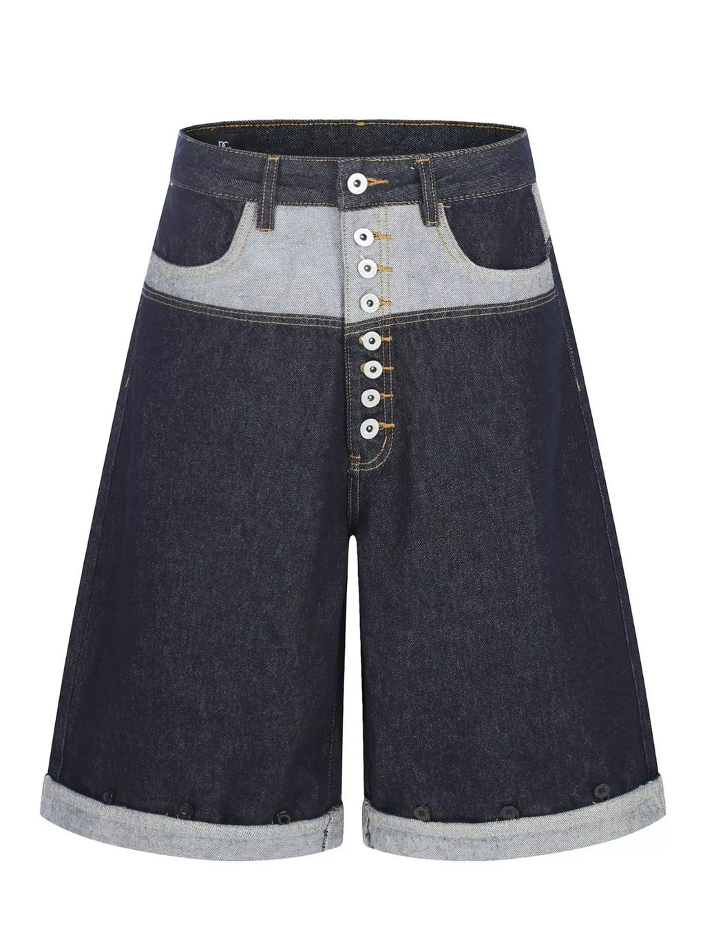 Men's Button Fly Denim Capris