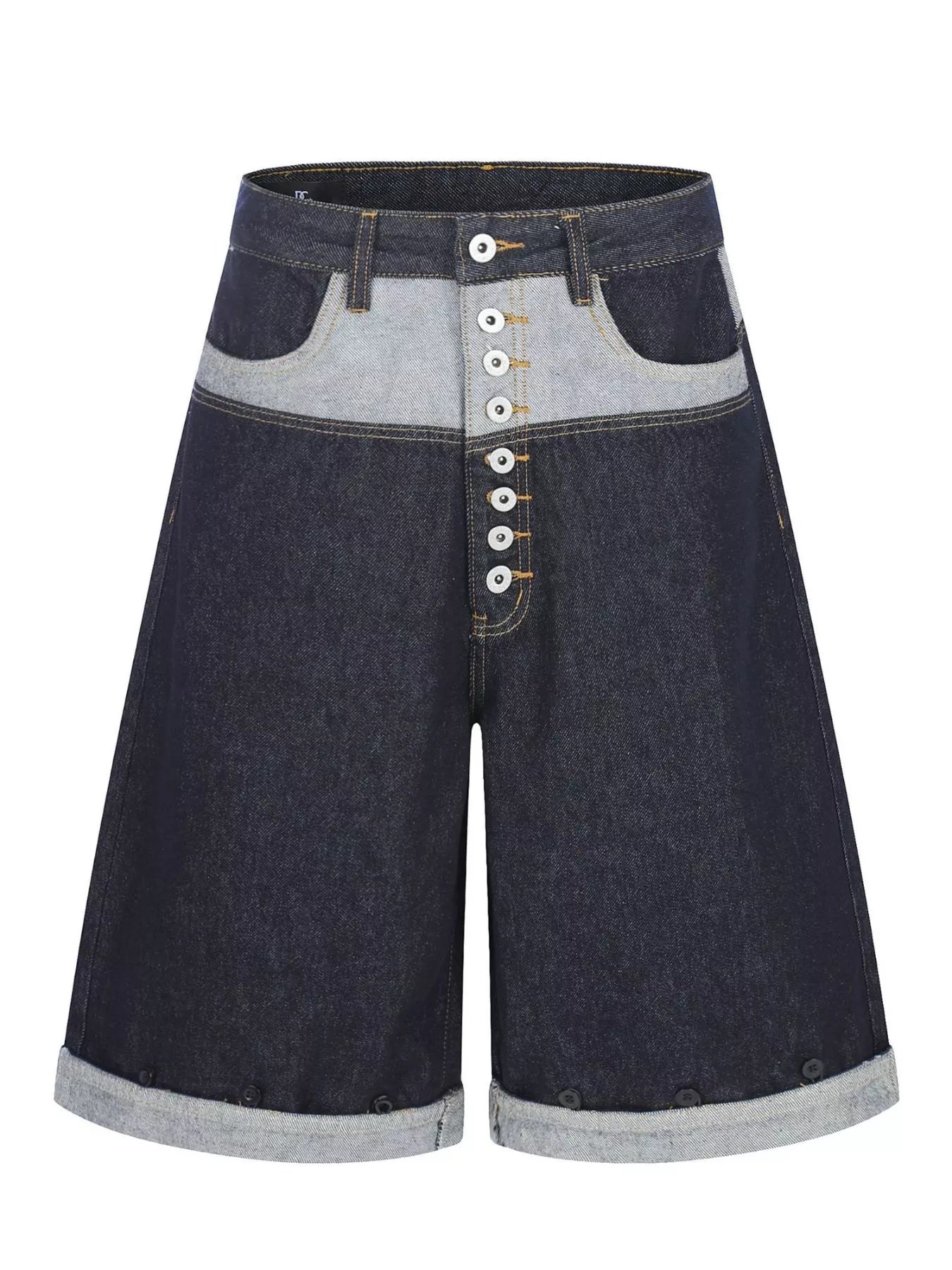Men's Button Fly Denim Capris