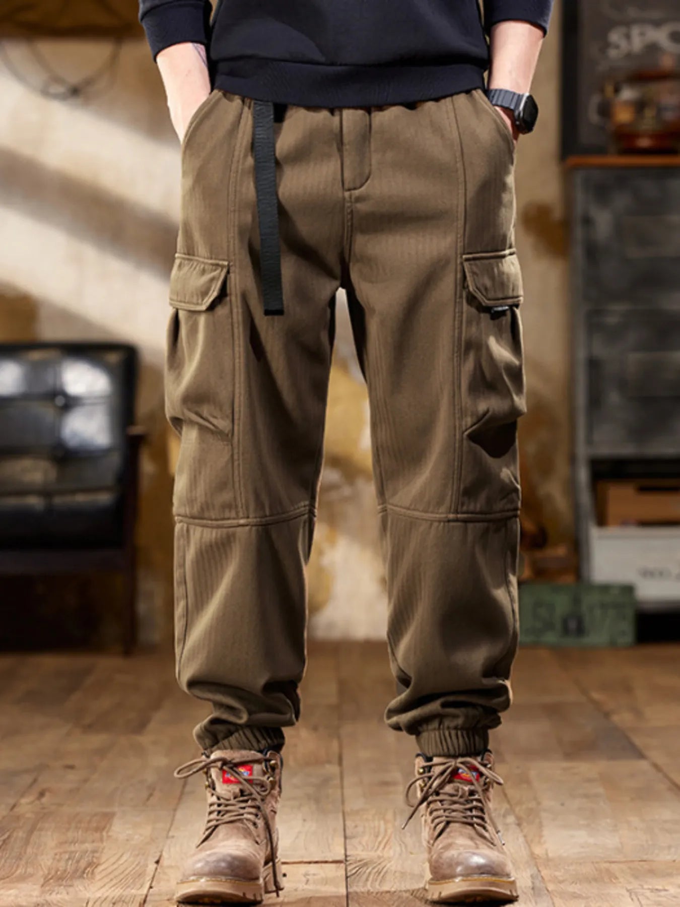 Men's Plus Size Casual Cargo Pants