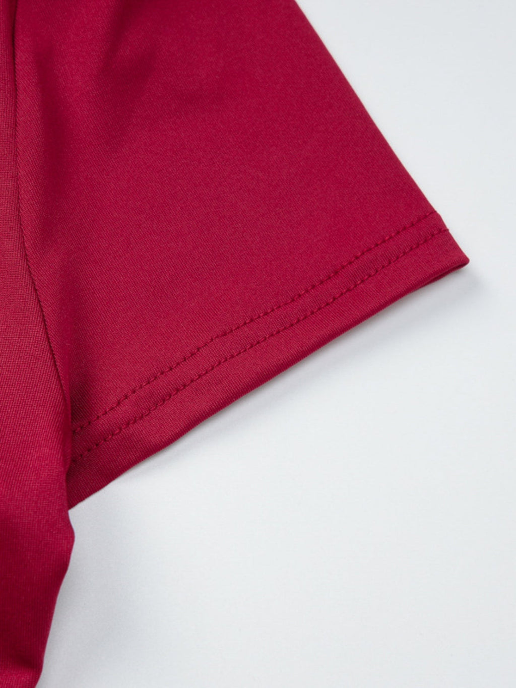 One-Shoulder Button-Decorated Fitted T-Shirt