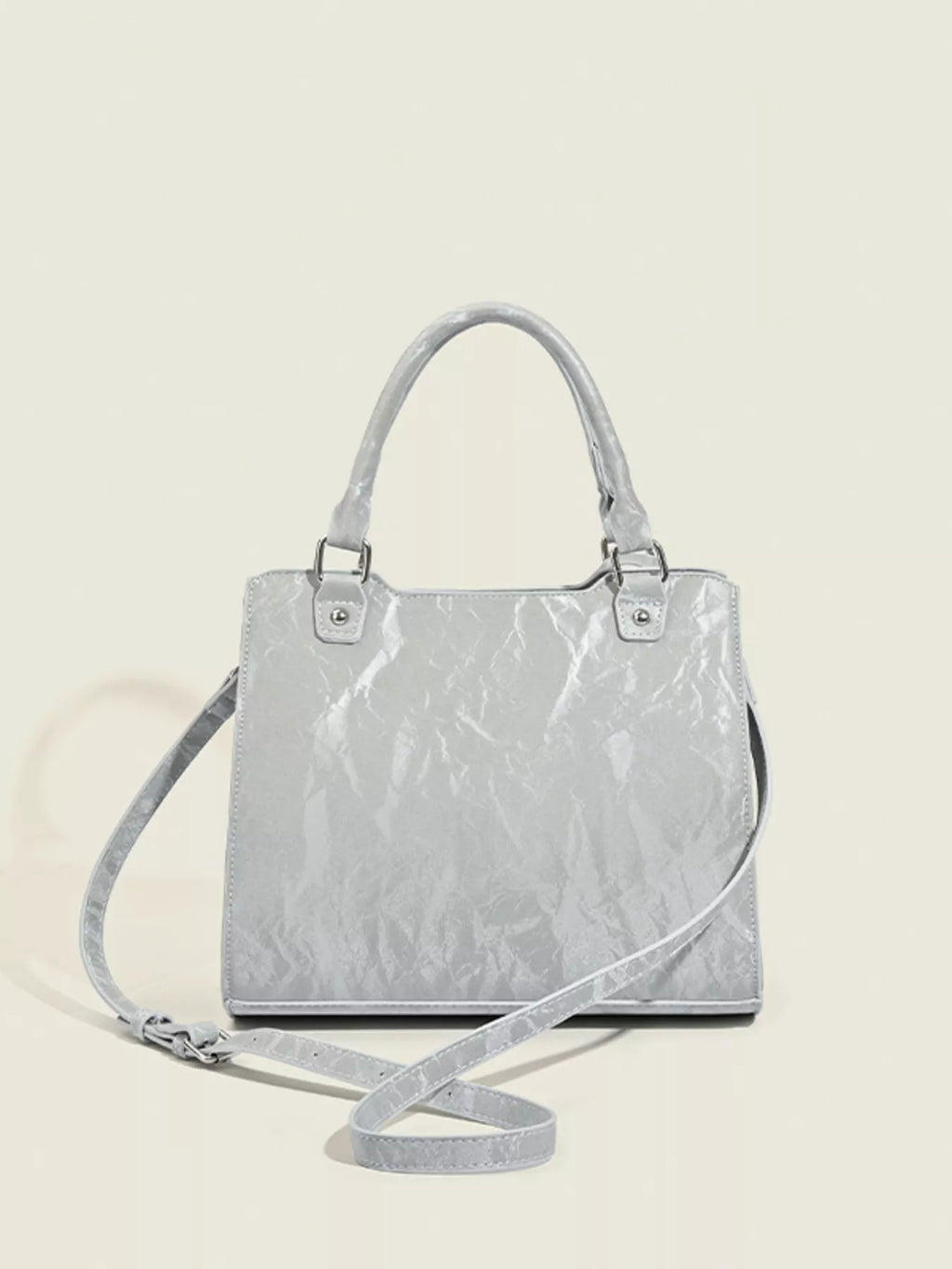 Clear Window Crossbody Bag with Bow Accents
