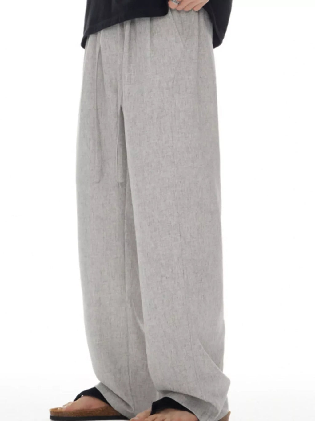 Men's Plus Size Wide Leg Pants