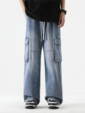 Men's Full Size Loose Fit Cargo Jeans Plus Size