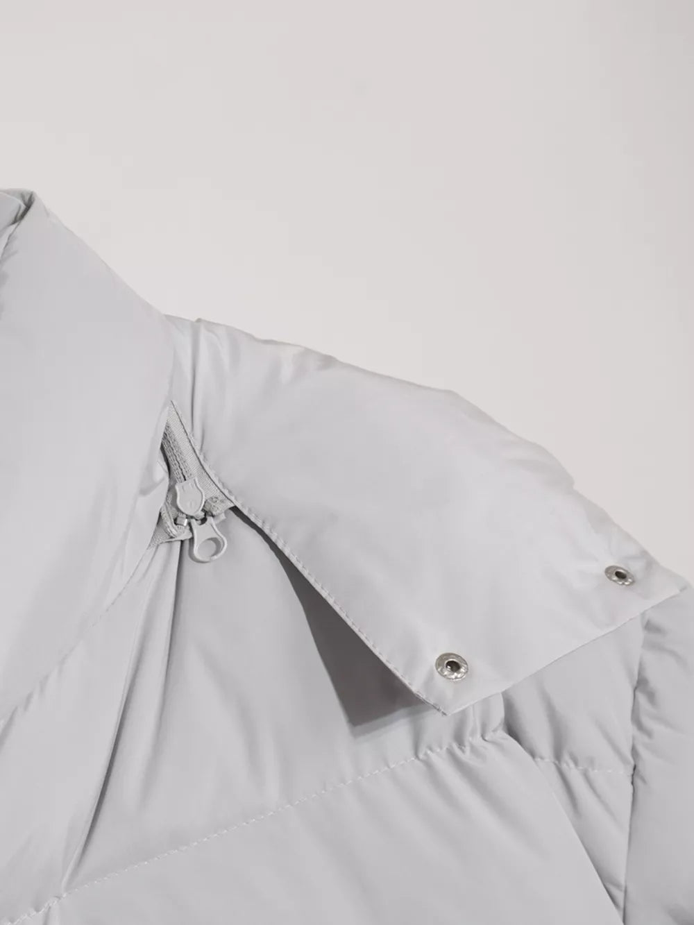 Pocketed Zip Up Hooded Puffer Jacket