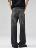 Men's Full Size Vintage Wide Leg Jeans Plus Size