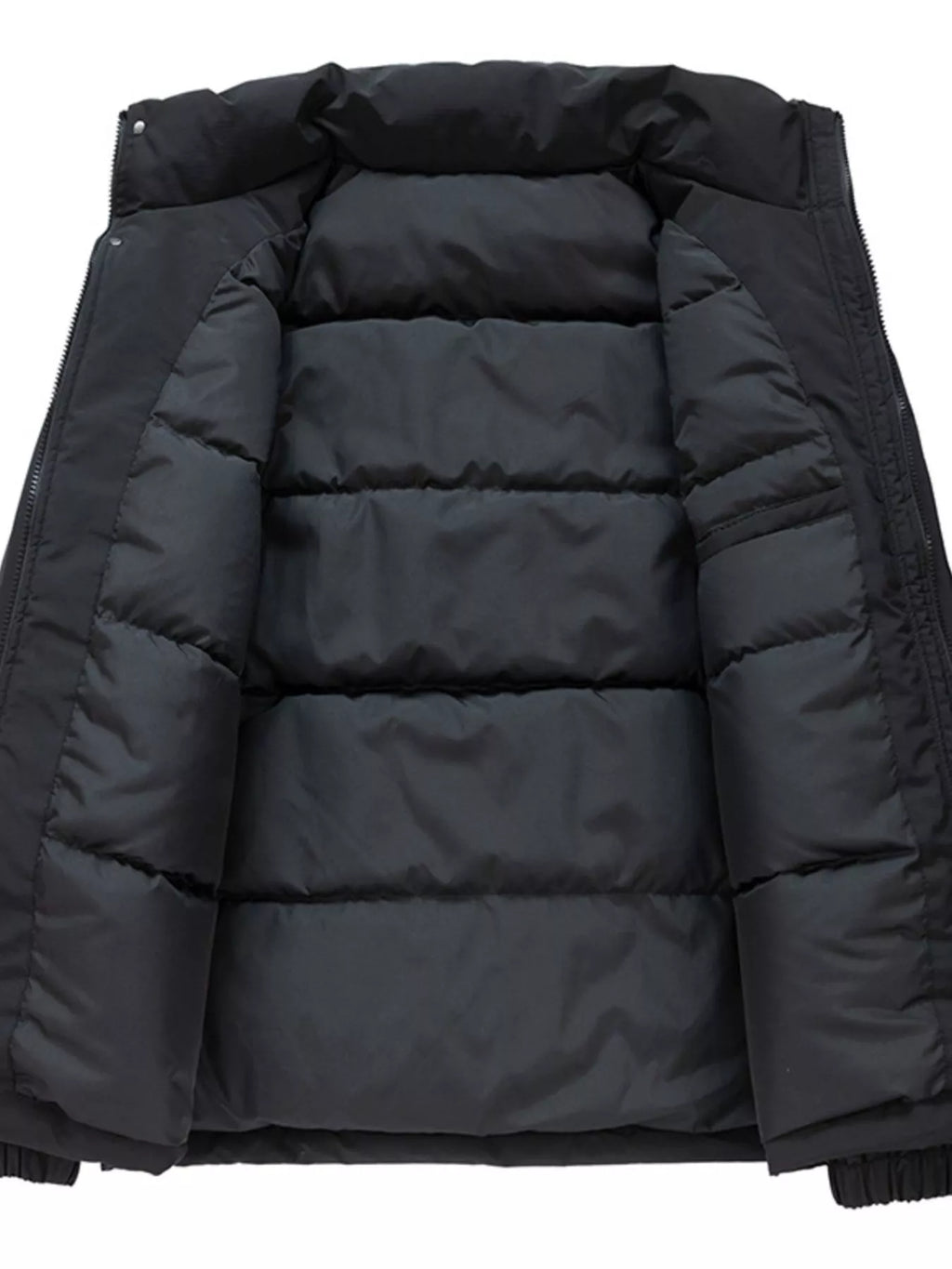 Men's Plus Size Warm Padded Stand Collar Winter Coat