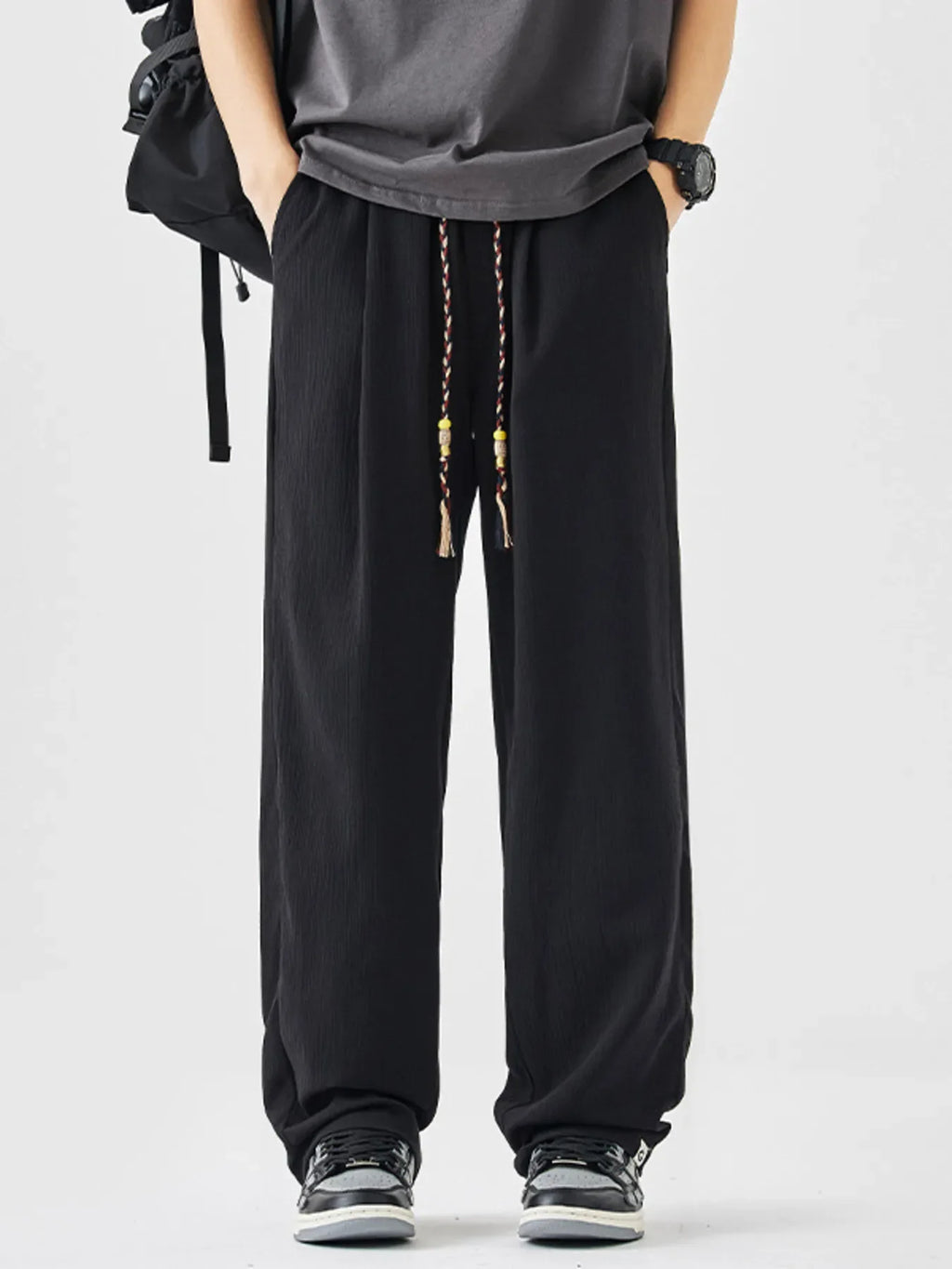 Men's Plus Size Loose Fit Drawstring Pants