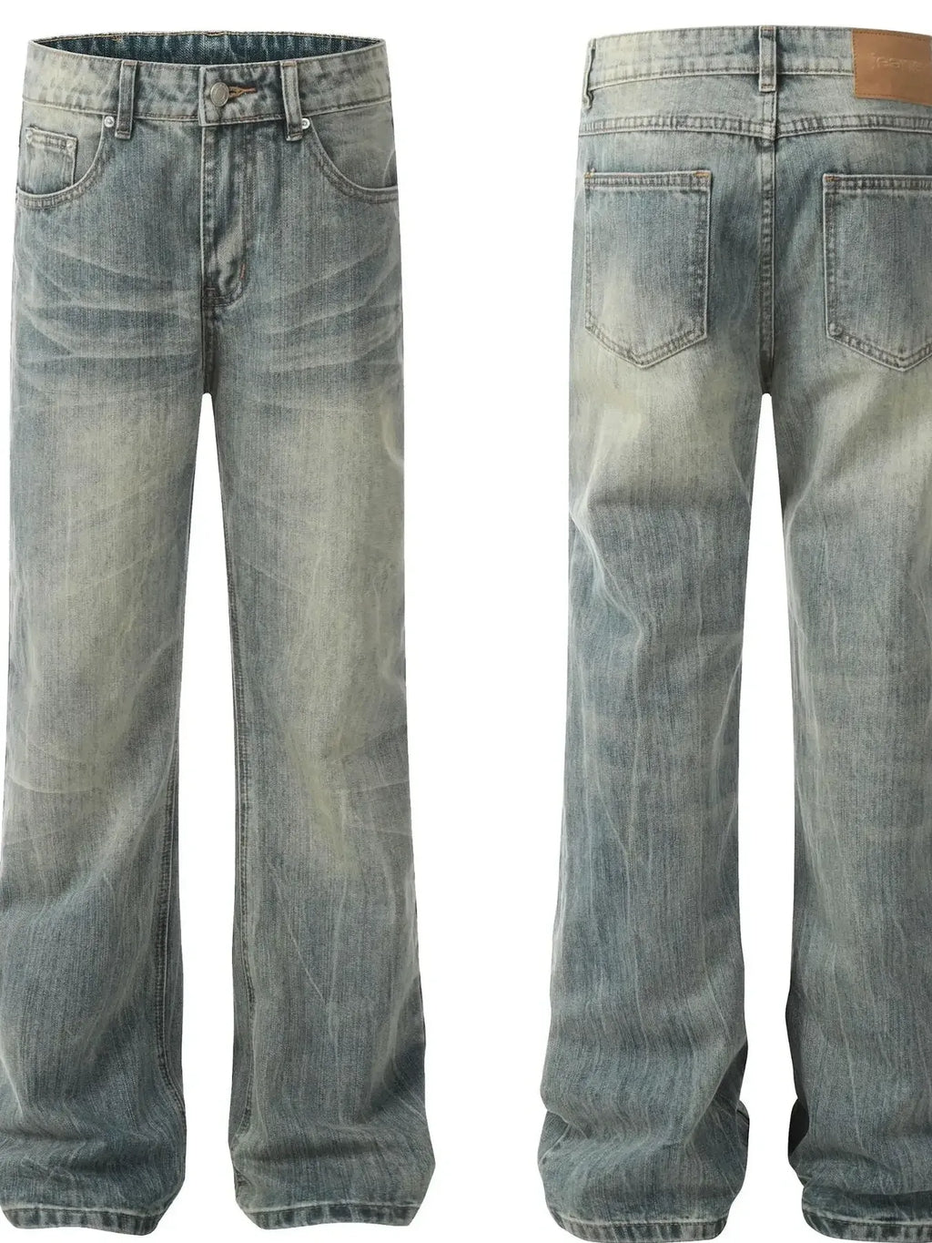 Men's Vintage Wash Straight Leg Jeans