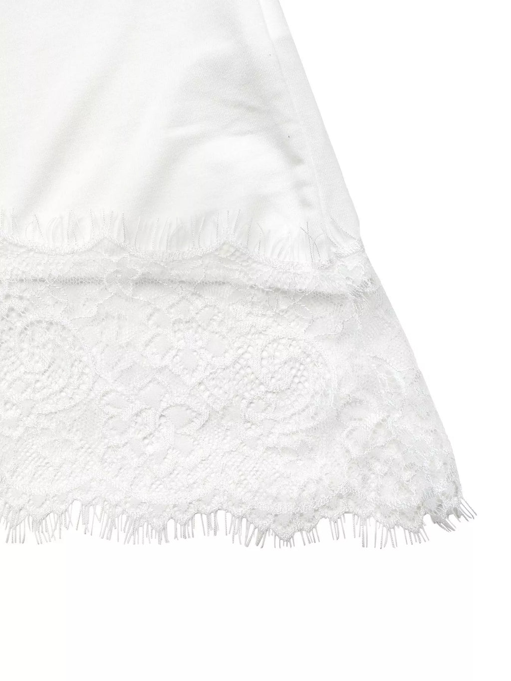 Lace Detail Half Sleeve T-Shirt