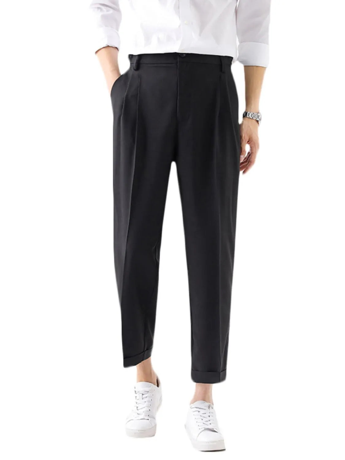 Men's Plus Size Basic style Solid Pants