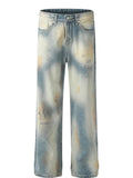 Men's Washed Straight Leg Jeans