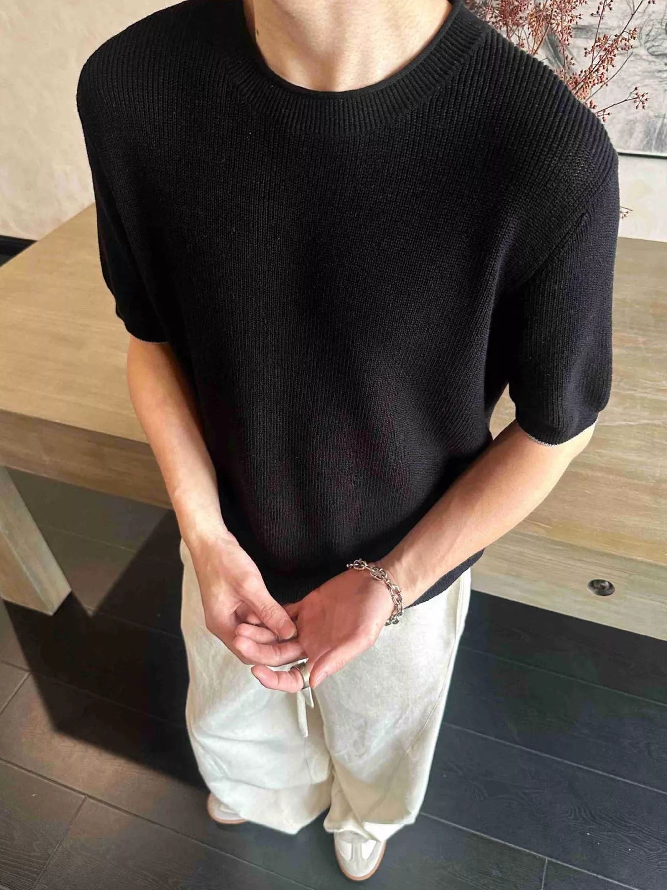 Men's Lightweight Knit Short Sleeve Knit Top