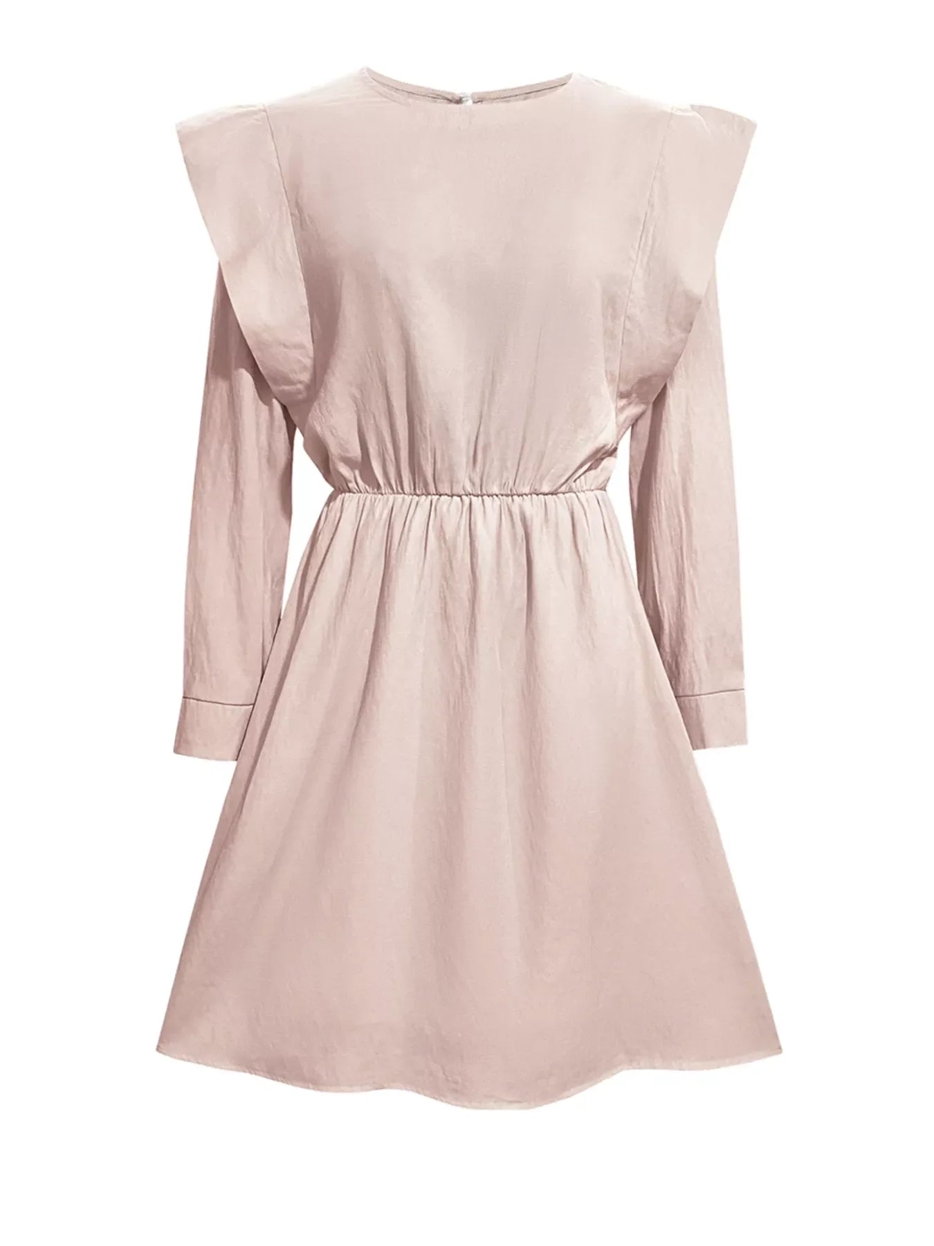 Ruffled Long Sleeve Mini Dress