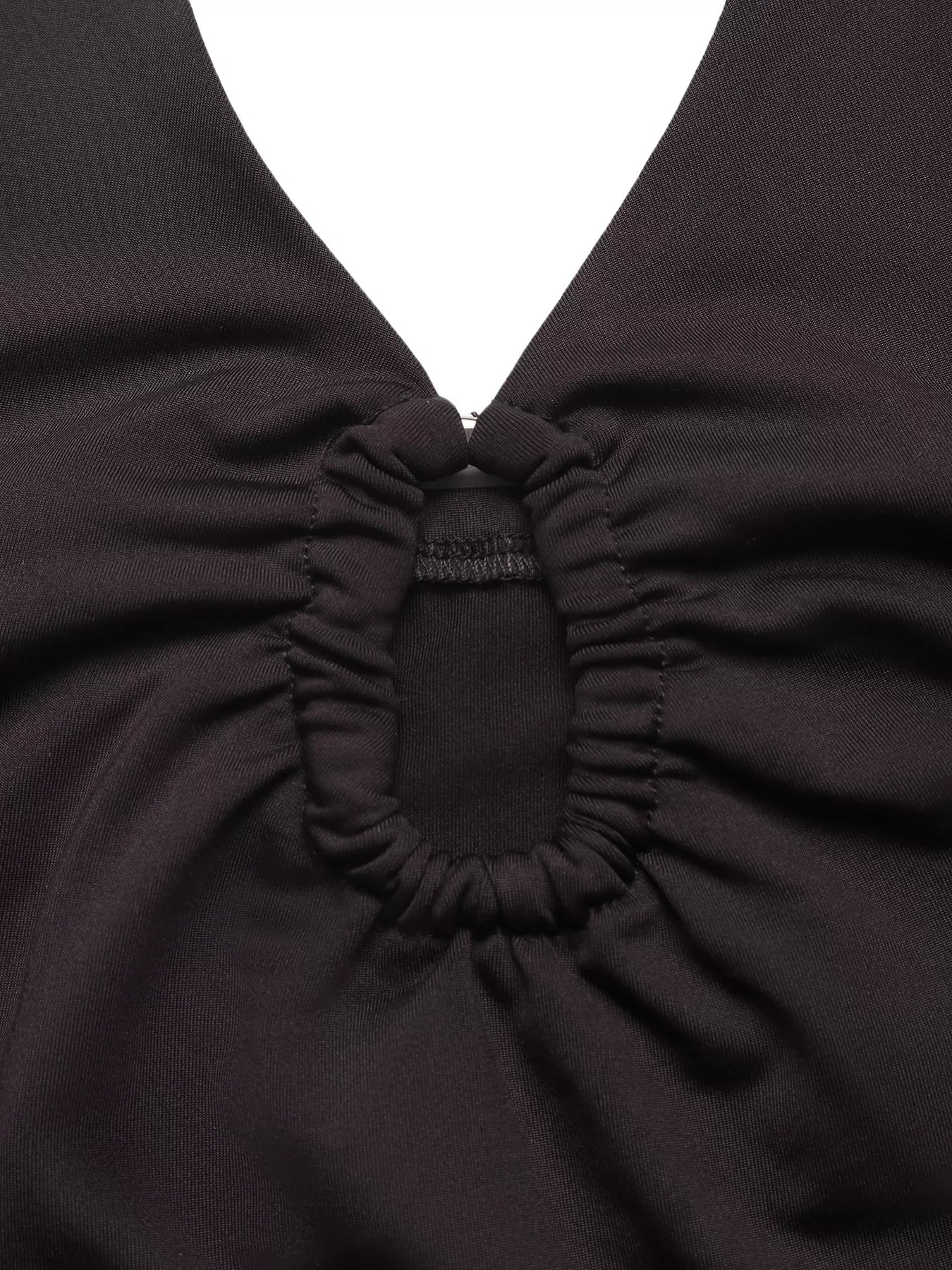 Halter Neck Ruched Bodysuit