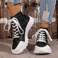 Lace Up Round Toe Sneakers